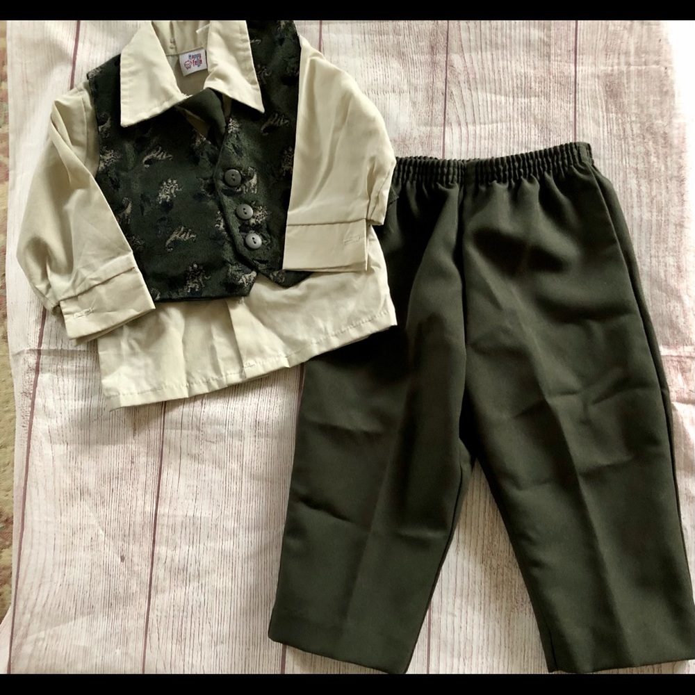 Happy Fella 12 Mo 3 Pc Suit With Tie